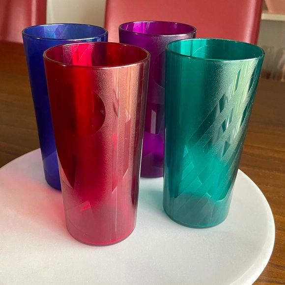 Tupperware Other - Tupperware Geometric Drinking Glasses - Set of 4
